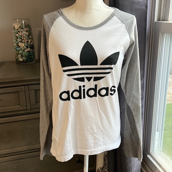 adidas Tops - ADIDIAS Baseball Long Sleeve T Shirt SZ Small